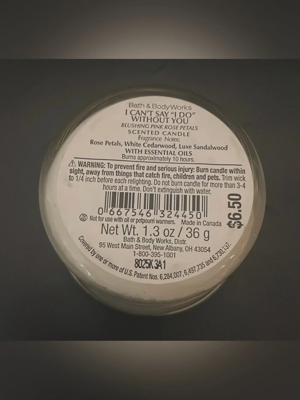 Bath & Body Works I Can’t Say “I Do” Without You Mini Candle
